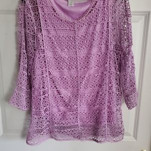 Christopher and Banks crocheted top